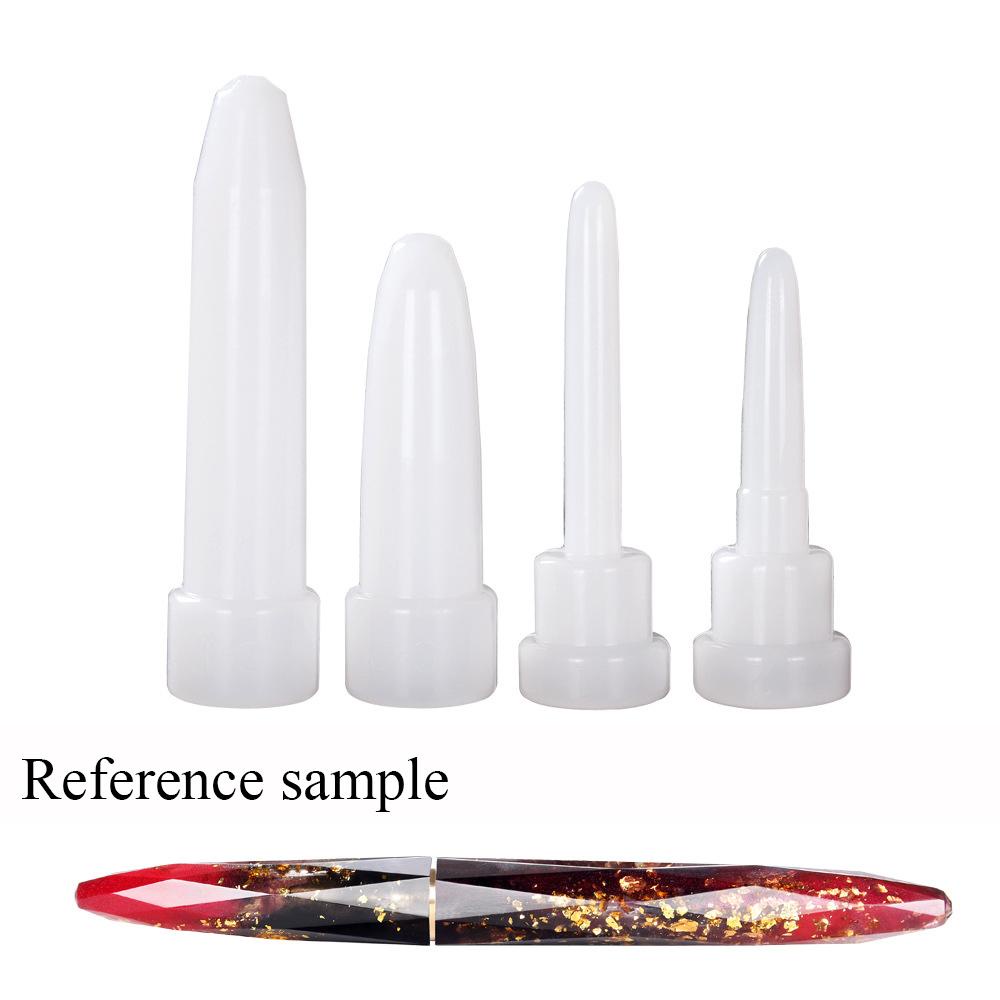 Solighter Pen Bentuk Cetakan DIY Kerajinan Tangan Epoxy Silikon Kristal Resin Fountain Pen