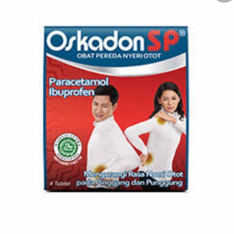 OSKADON SP Strip 4 Tablet - Obat Pereda Nyeri Otot Pegal Linu