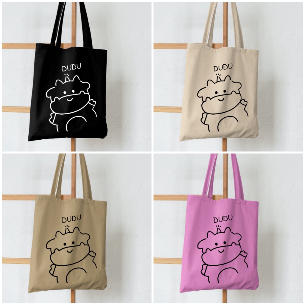 FLASH SALE 10.10 - [RESLETING] TOTEBAG SAPI DUDU GAMBAR UNIK DAN LUCU BERBAHAN SEMI KANVAS/DINIR 300 | TOTEBAG SEKOLAH/KULIAH | TOTEBAG HITAM | TOTEBAG KREM/CREAM | TOTEBAG MOKA/KHAKI | TOTEBAG PINK BABY EDISI TOTEBAG LUCU