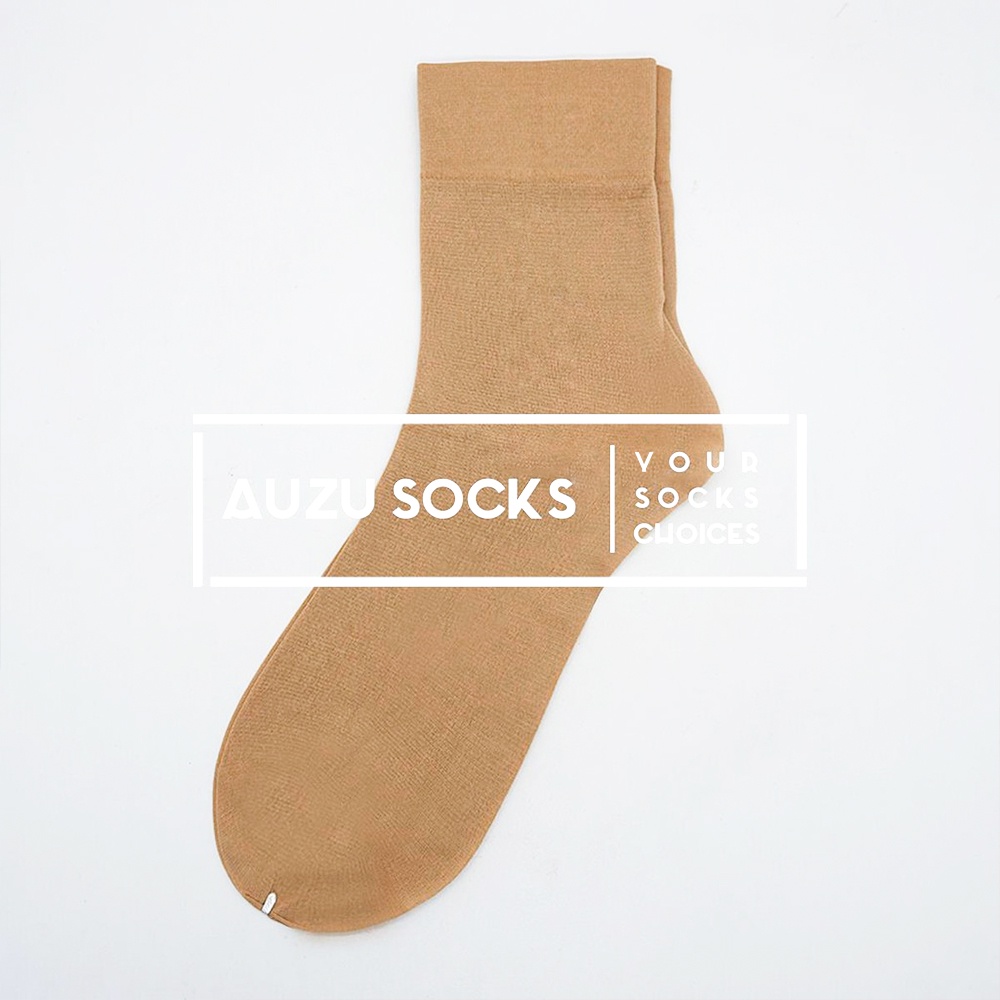 Stocking kaos kaki formal wanita sebetis hitam putih cream fitbob-5