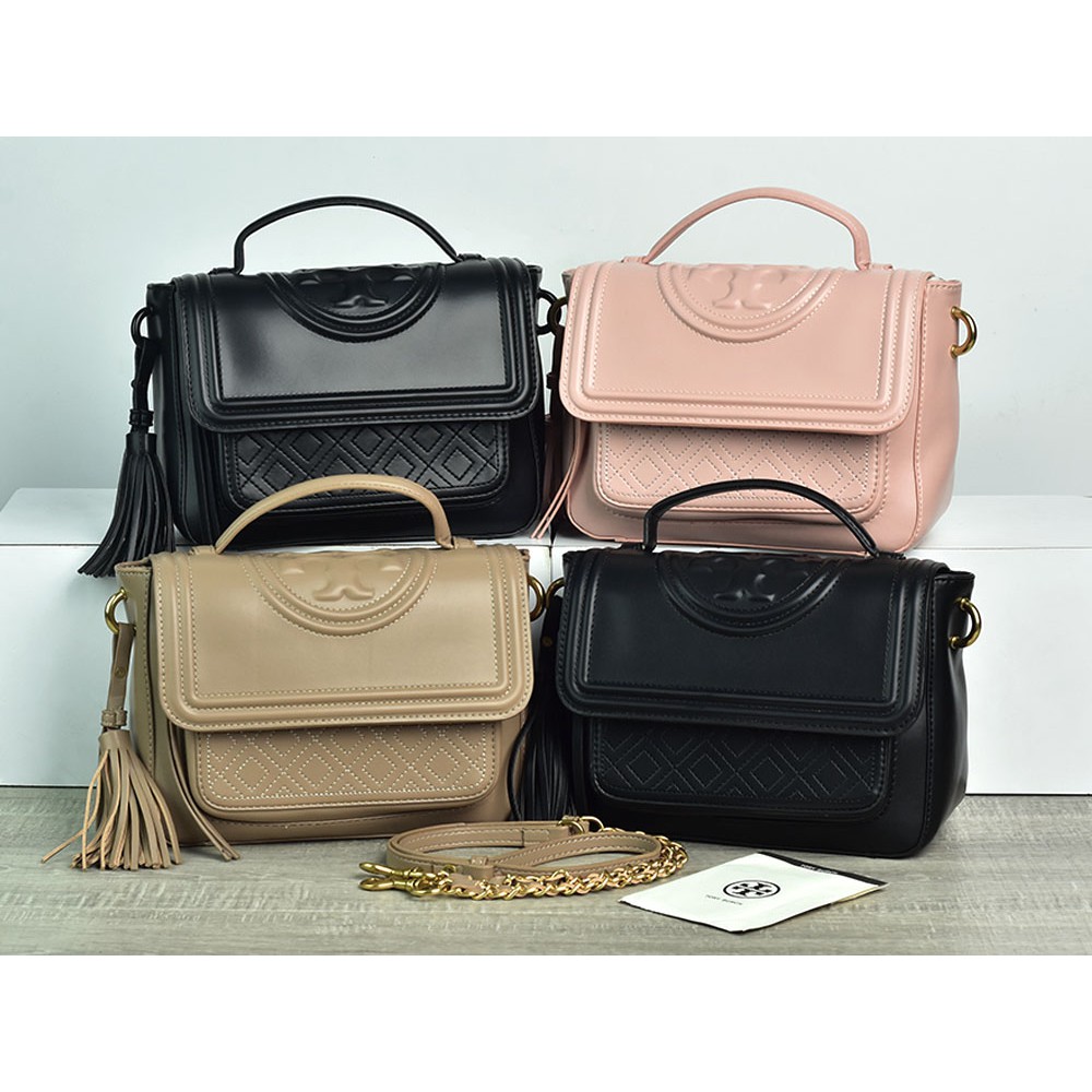 Tas Tory Burch Fleming Satchel Small Semi Premium APT308