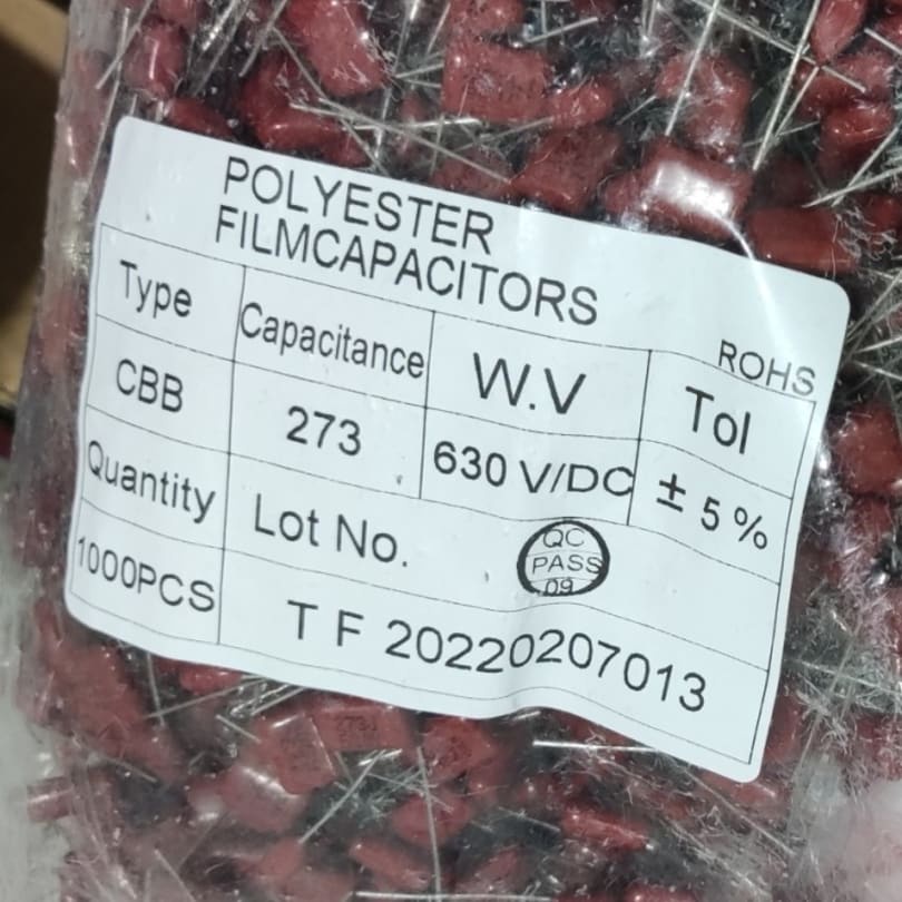 Milar 273J 630V 27nF 273J630V 27n 630v Kapasitor Capacitor PER PCS