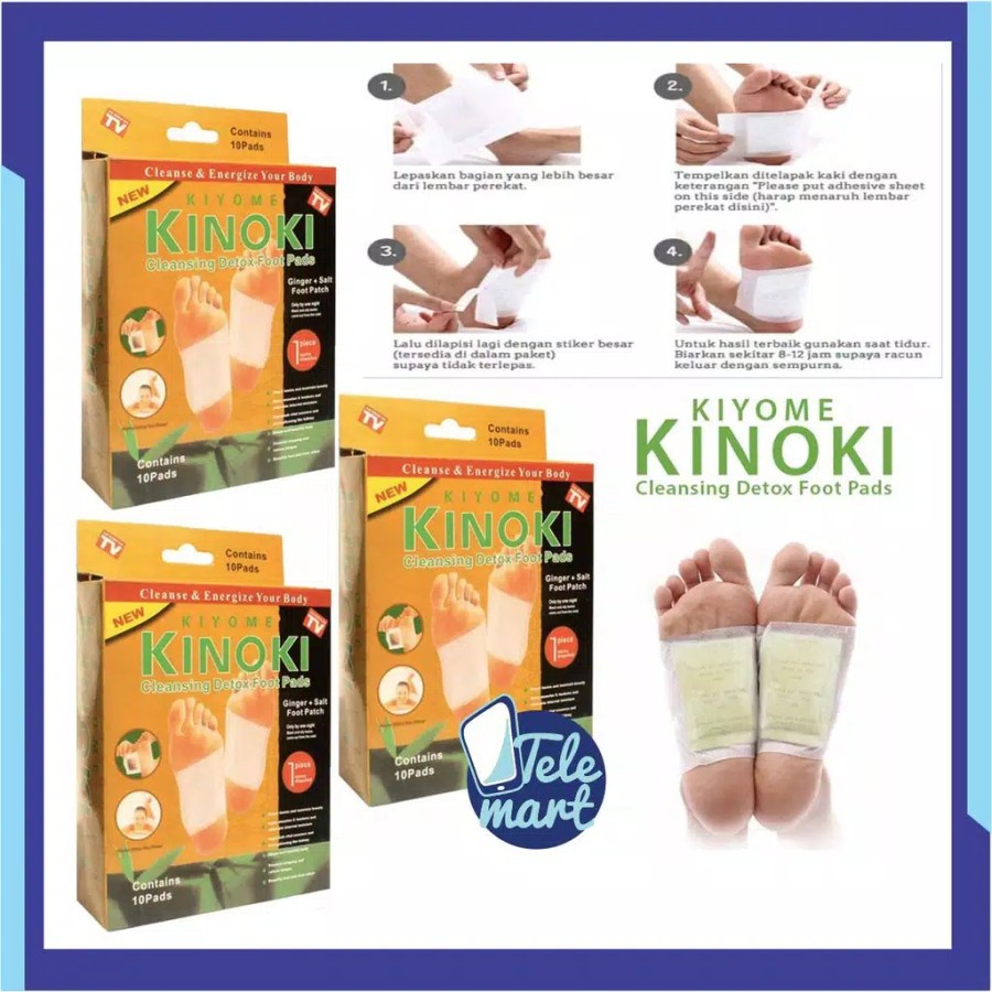 VICMALL -  (1 BOX ISI 10PCS) KOYO KAKI KINOKI GOLD DETOX /KOYO KESEHATAN AMPUH MENGHILANGKAN RACUN TUBUH