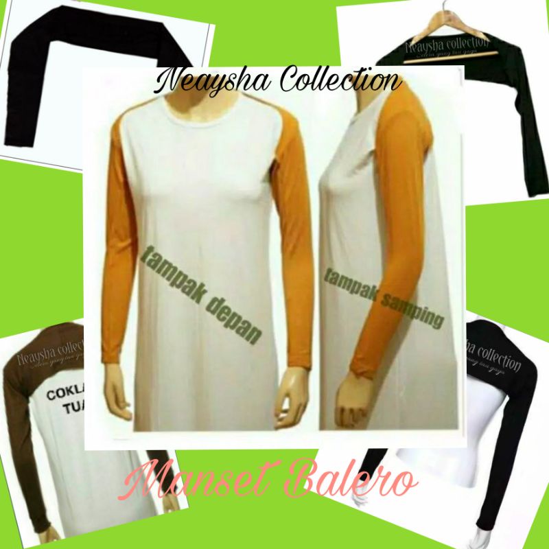 Manset tangan sambung manset balero bahan spandek Rayon super