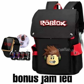 tas anak laki - tas roblox - tas sekolah anak laki - tas anak cowok - ransel sekolah anak cowok ( BONUS JAM LED)
