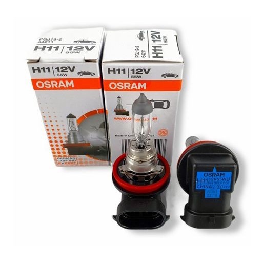 Bohlam Lampu OSRAM H11 55W 12V original depan foglamp kabut halogen mobil