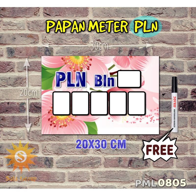 

Safa Papan Meter Listrik PLN PAM motif Unik - Flower 05