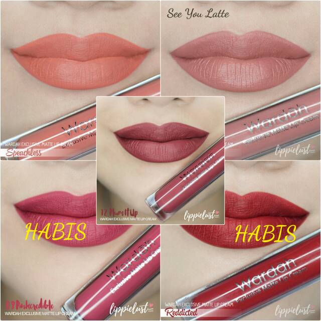 wardah lip cream no 3 dan 9