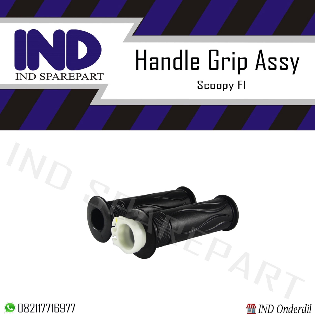 Handle-Hand Grip Fat Vat Pad Assy Handfat Handpad Handvat Handgrip Karet-Pipa-Slongsong Vario FI/Beat FI/Scoopy FI/Spacy FI Set