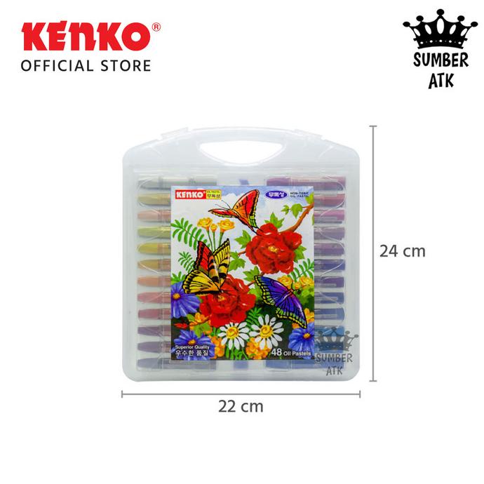 

Crayon Oil Pastel Kenko 48 Warna Pp Case Original - 1 Pcs
