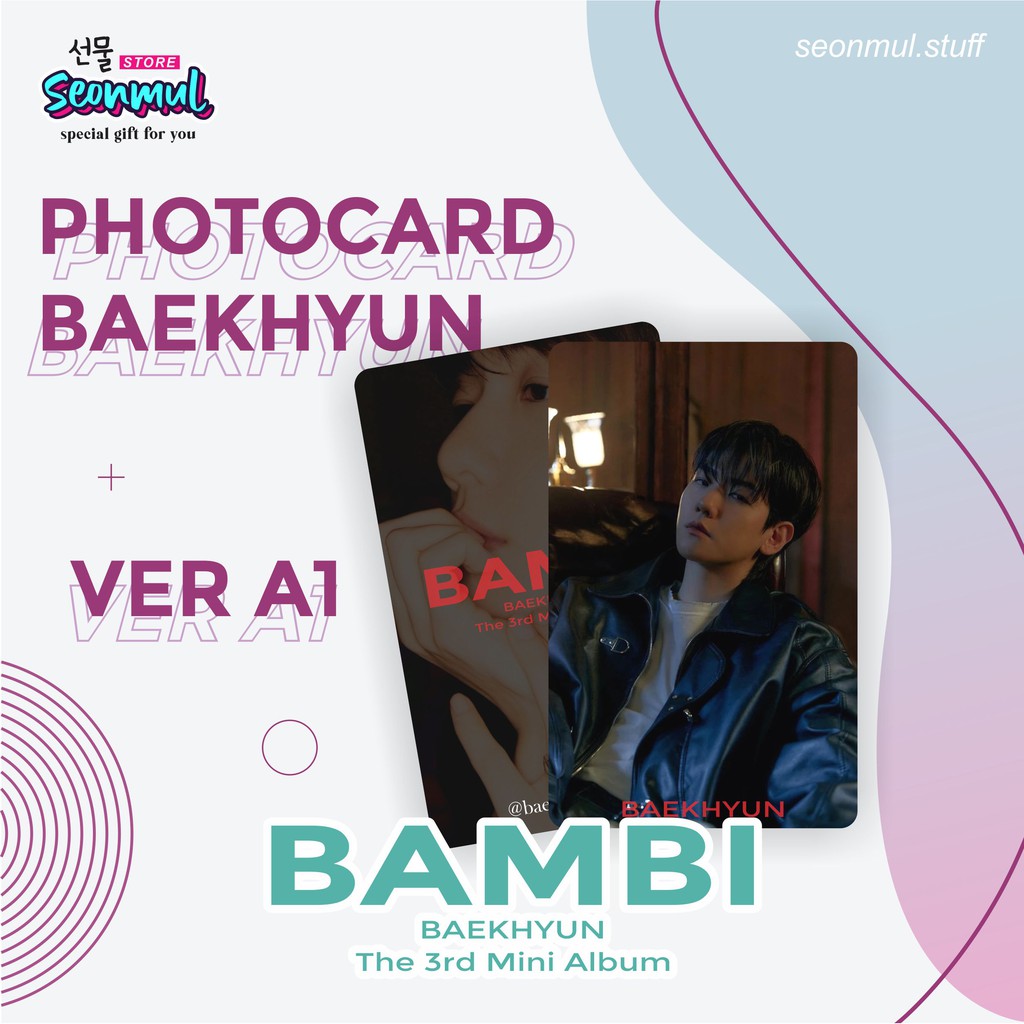 PHOTOCARD PC BAEKHYUN BAMBI