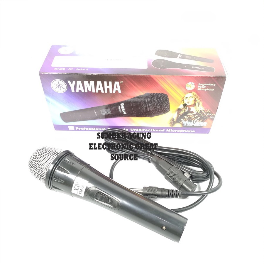 Yamaha Mic Kabel YM202 202 Murah Berkualitas Karaoke Pidato Pengeras S