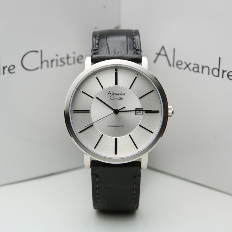 JAM TANGAN PRIA ALEXANDRE CHRISTIE AC 8344 AC8344 BLACK ROSEGOLD ORIGINAL