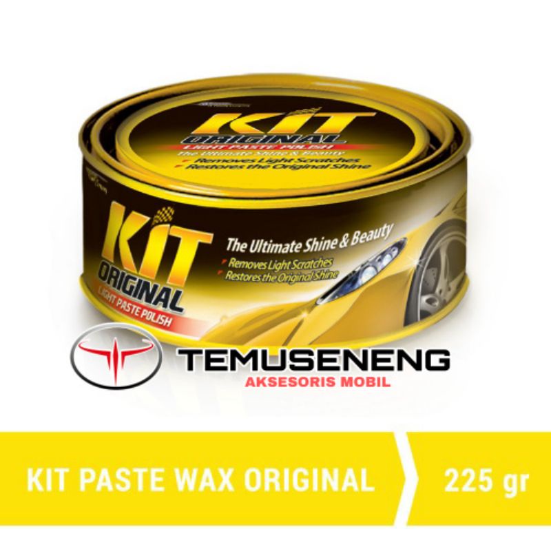 Kit Paste Wax Original Kuning Poles Body Mobil Metalik 225 Gr Wax Murah