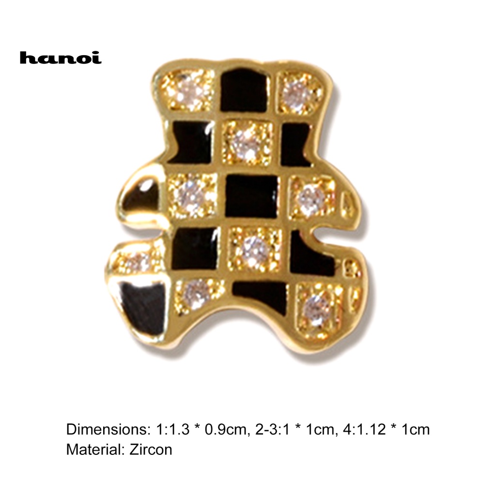 Han_ornamen Pita 3D Hias Cubic Zirconia Tahan Lama Untuk Manicure / Nail Art