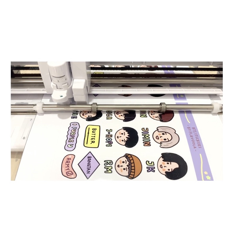 (SECOND) MESIN CUTTING SILHOUETTE POTRAIT 3 STICKER USAHA STIKER KISS CUT CRICUT