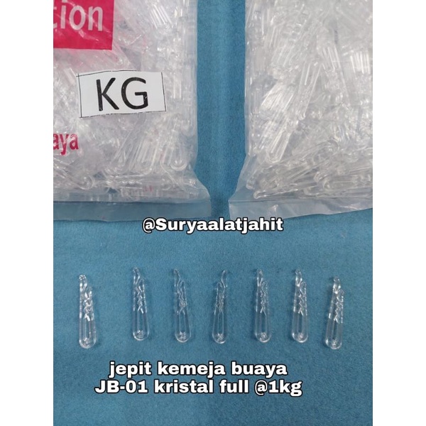 jepitan kemeja buaya kristal JB-01 POLARIS bagus@1kg Rp.57.500/1kg