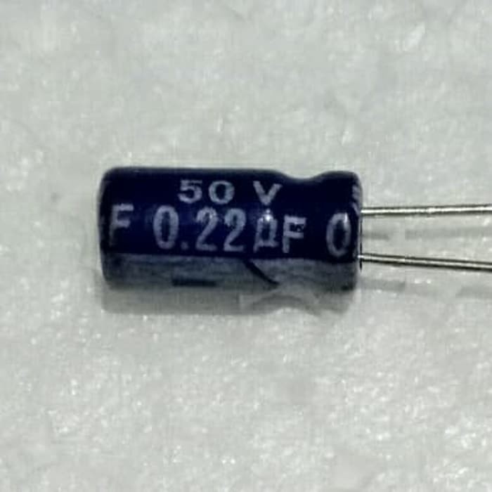 KAPASITOR/ELCO 0,22uf 50V