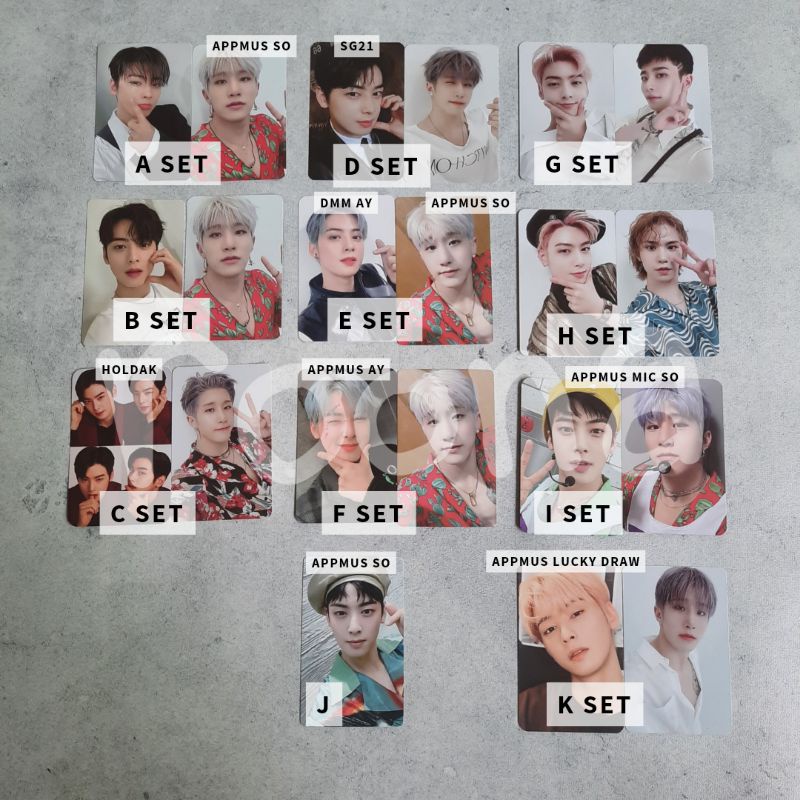 PC Photocard Official Astro Cha Eunwoo Jinjin MJ Rocky All Yours Apple Music DMM Switch On Holdak SG