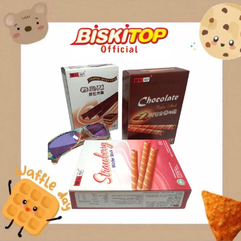 

BISKITOP OFFICIAL - WILLIE WAFFER STICK (28Gram) Biskuit Kue kering anak& dewasa berbagai rasa