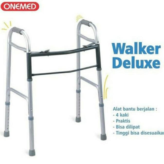 TONGKAT WALKER ONEMED TANPA RODA KAKI 4/ WALKER ONEMED KAKI 4