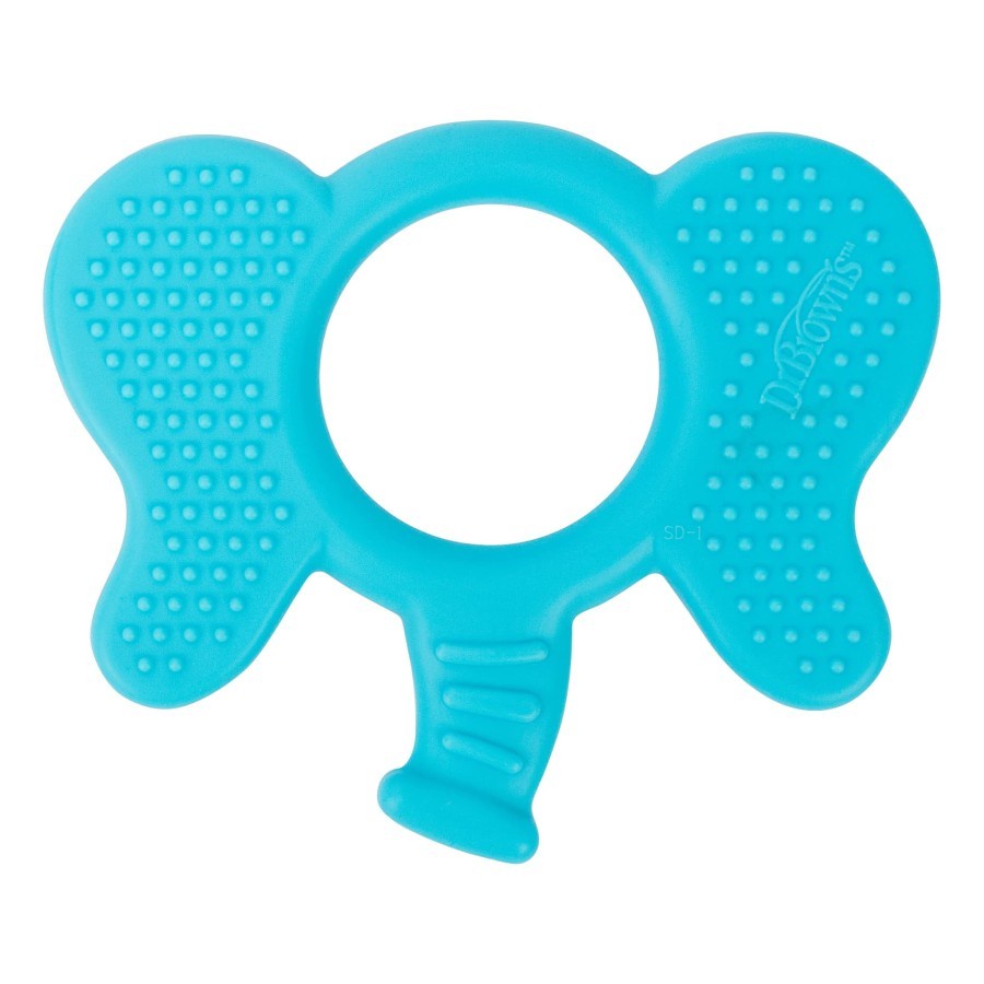 DR.BROWNS FLEXEES FRIENDS ELEPHANT TEETHER BLUE TE002 / GIGITAN BAYI