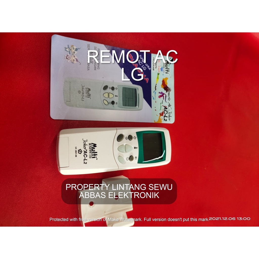 REMOT AC LG REMOT CONTROL AIR CONDITIONER LG