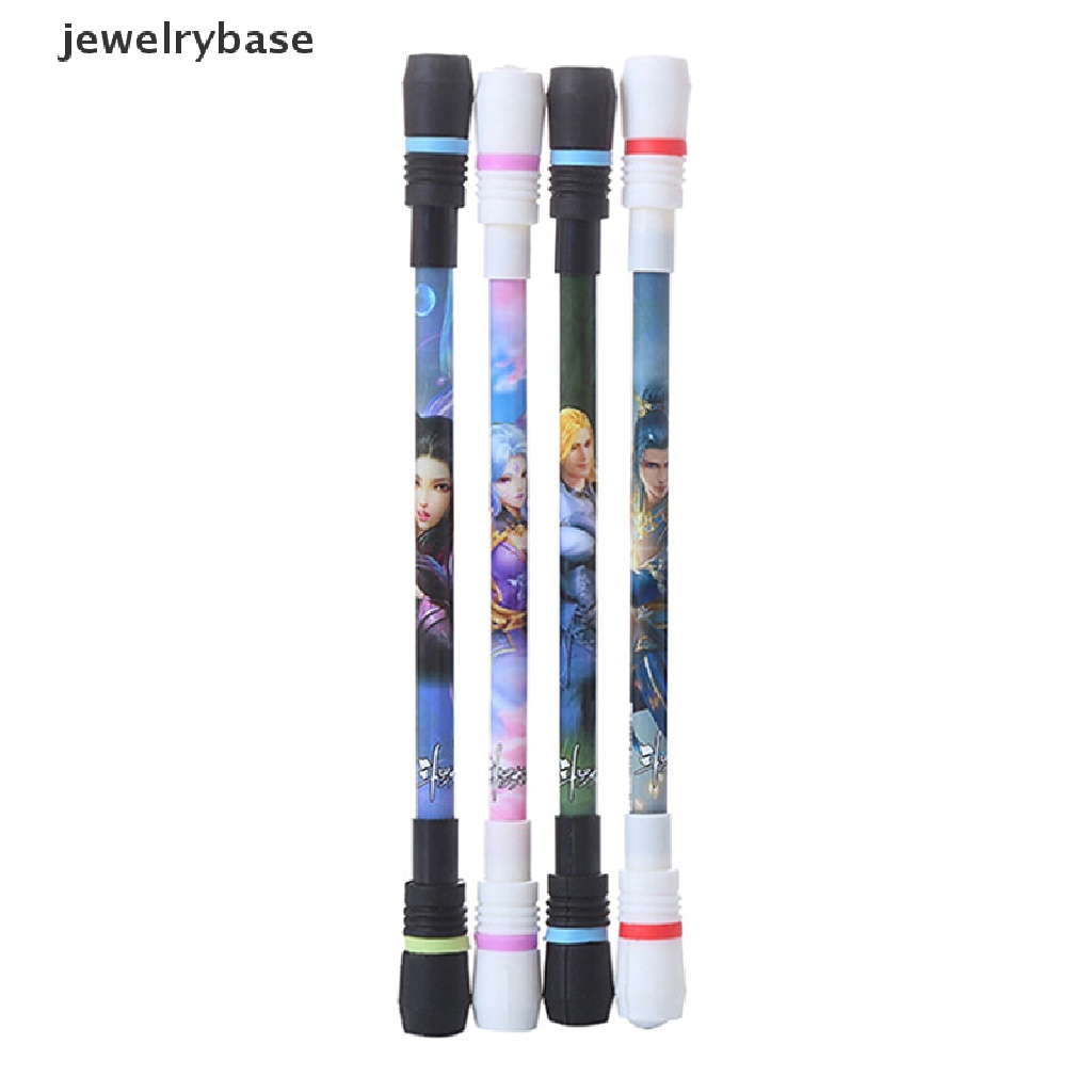 (jewelrybase) Pulpen Gel Dengan Lampu Led Bisa Berputar Untuk Pelajar