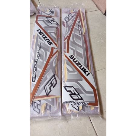STRIPING STICKER LIS BODY SUZUKI ADDRESS ADRES 2017 PUTIH ORIGINAL