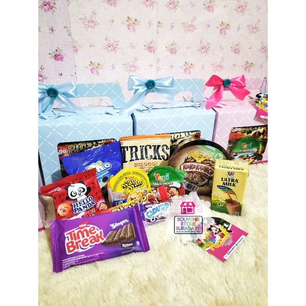 Gabble Box / Paket Snack Box / Snack Ultah Box/ Hampers Box Snack / Box Mug Snack