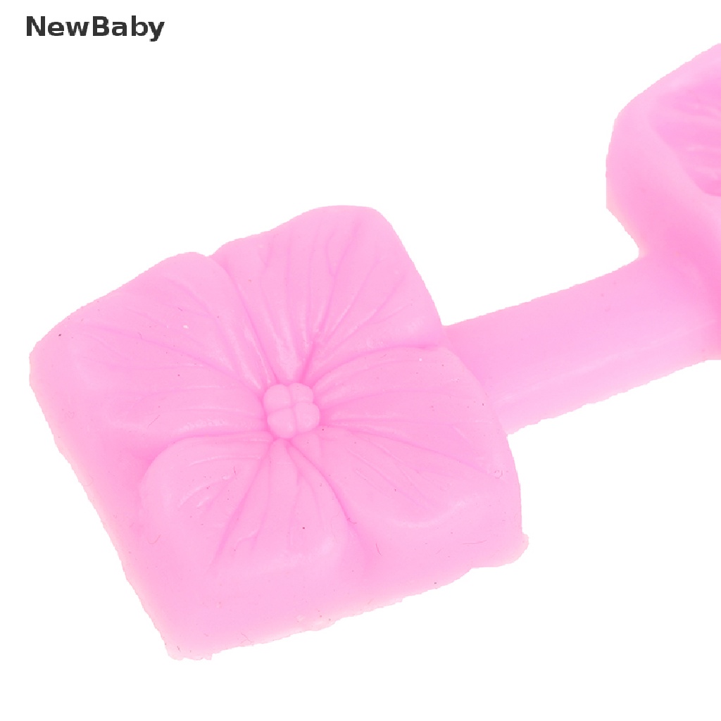 Cetakan Fondant Bentuk Bunga 3D Bahan Silikon Untuk Dekorasi Kue
