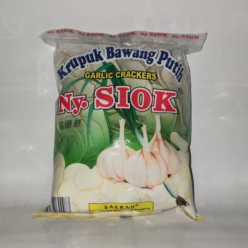 

Krupuk Bawang Putih Ny Siok 500 Gram , Kerupuk Bawang Putih Nyonya Siok