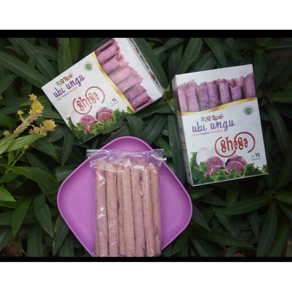 

Camilan manis EGG ROLL UBI UNGU SASHA