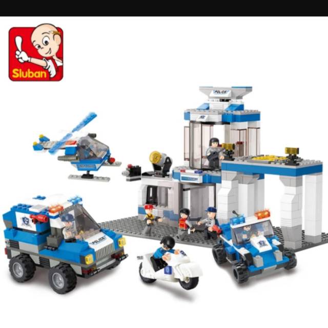 Bricks Lego Kantor Polisi Police Station Center