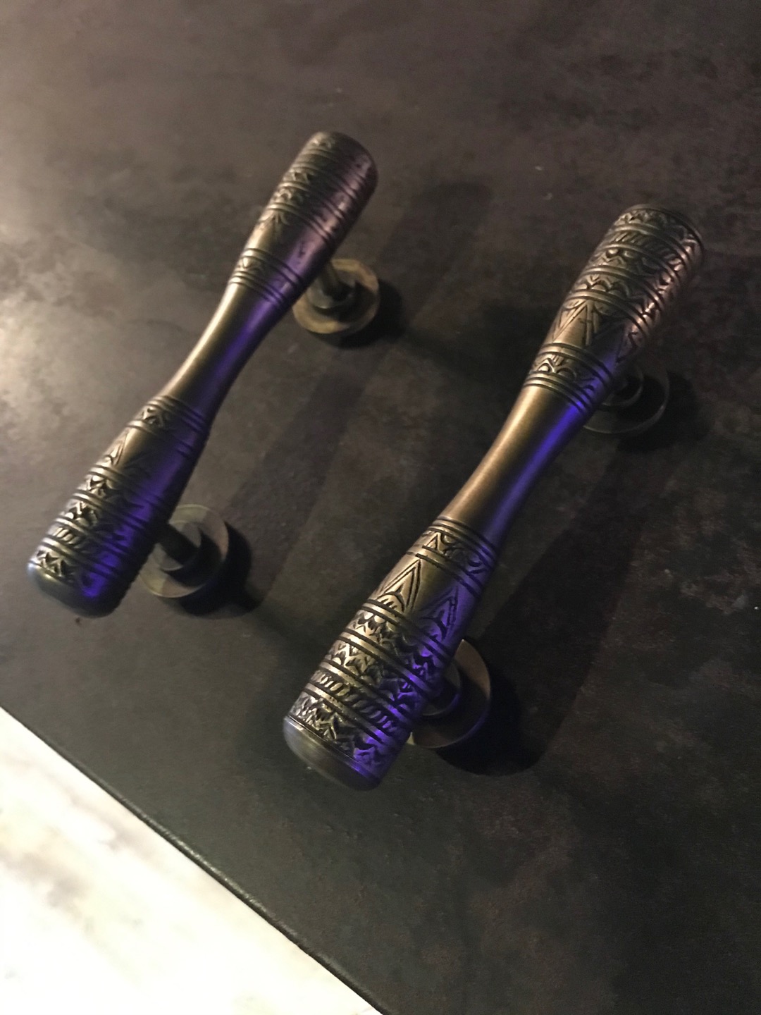 Handle / Door Pull / Tarikan Pintu Kuningan Antik Motif Ukir Egypt Kecil Termurah