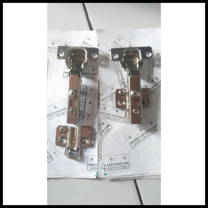 Engsel Sendok Hafele Lurus Slow Motion Metalla Soft Closing Sepasang