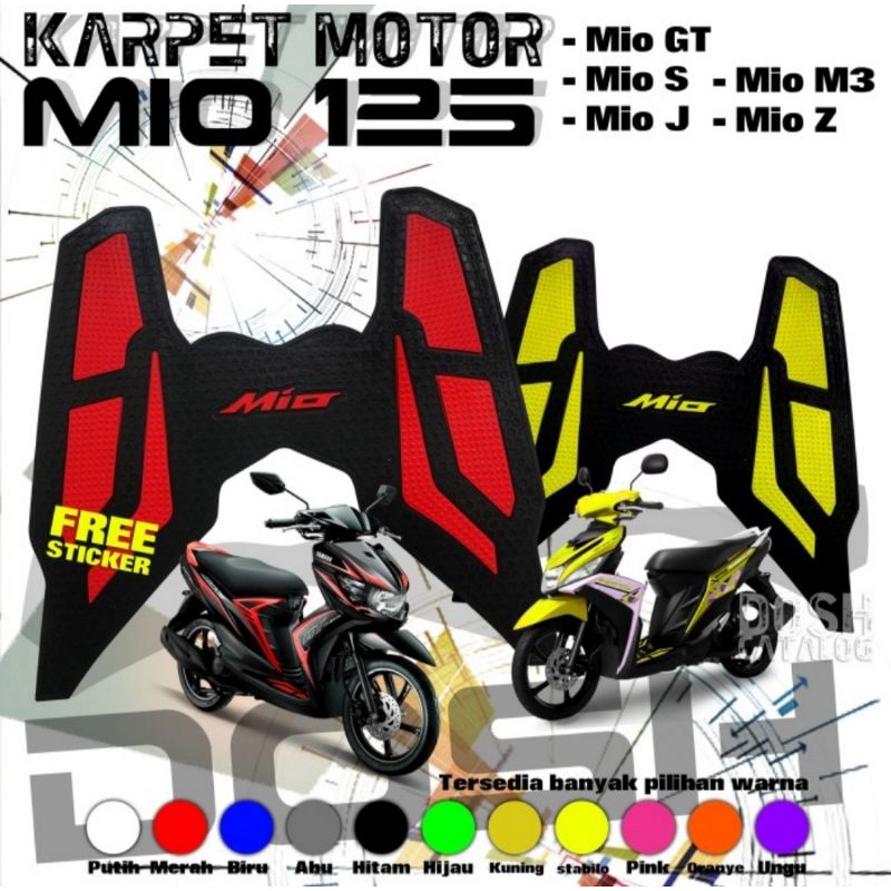 Karpet Motor Mio / Karpet Mio M3 / Karpet Mio Z / Karpet Mio J / Aksesoris Motor Mio
