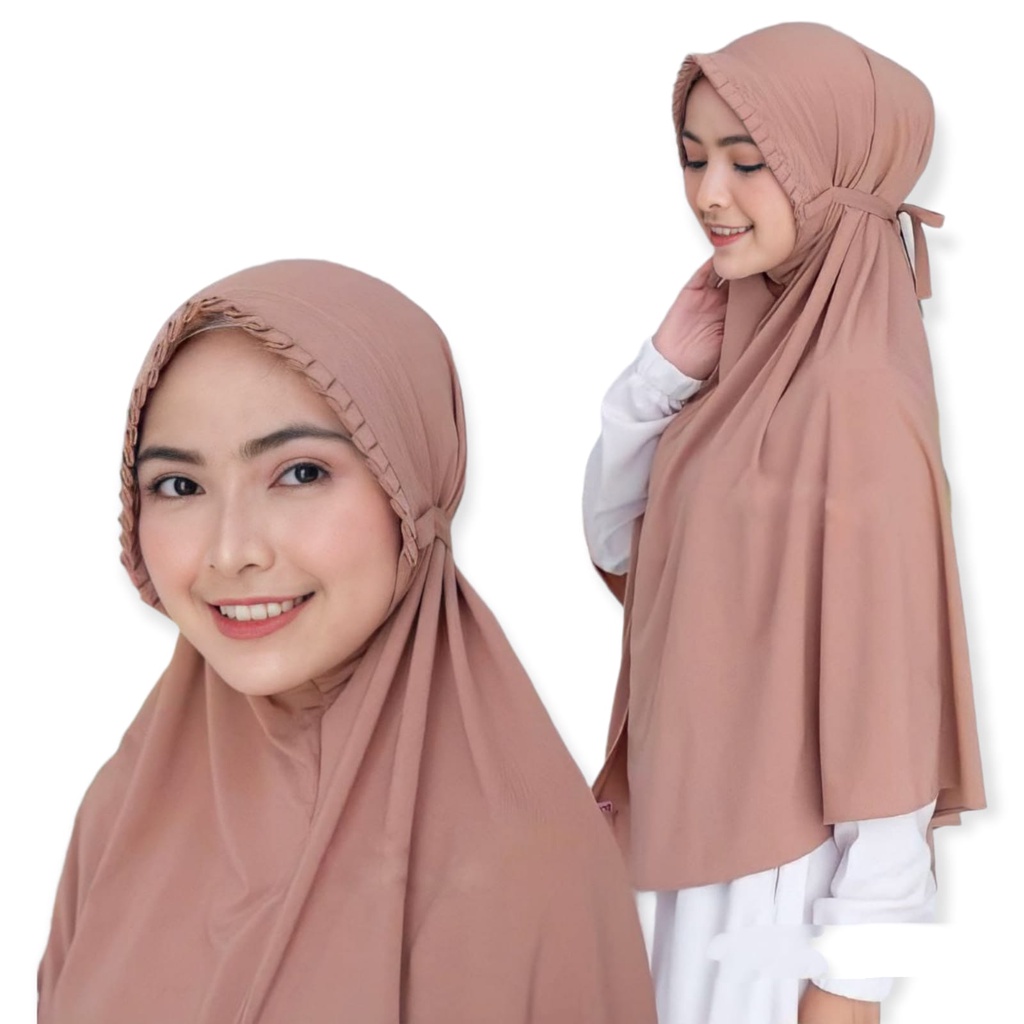 Bergo Maryam KCB Hijab Kriwil Jumbo Jilbab Instant Diamond