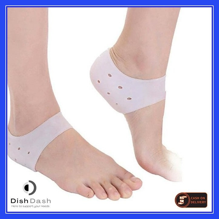 [BAYAR DI TEMPAT] 1 Pasang Silikon Insole Pad Untuk Pelindung Tumit TERBAIK - ANTI SAKIT &amp; Kaki Pecah