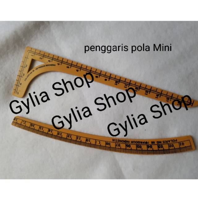Penggaris Pola Set Mini/ Penggaris Pola Kecil untuk Menggambar dibuku