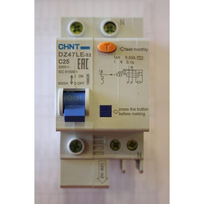 Anti kontak/ELCB Chint 25Amper original