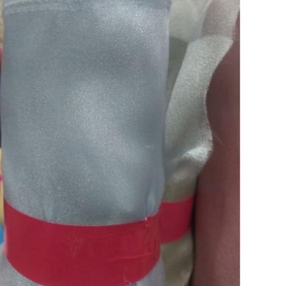 ☪ () bahan kain Organza metalik gliter/Organza mewah metalik benang kilat ➯