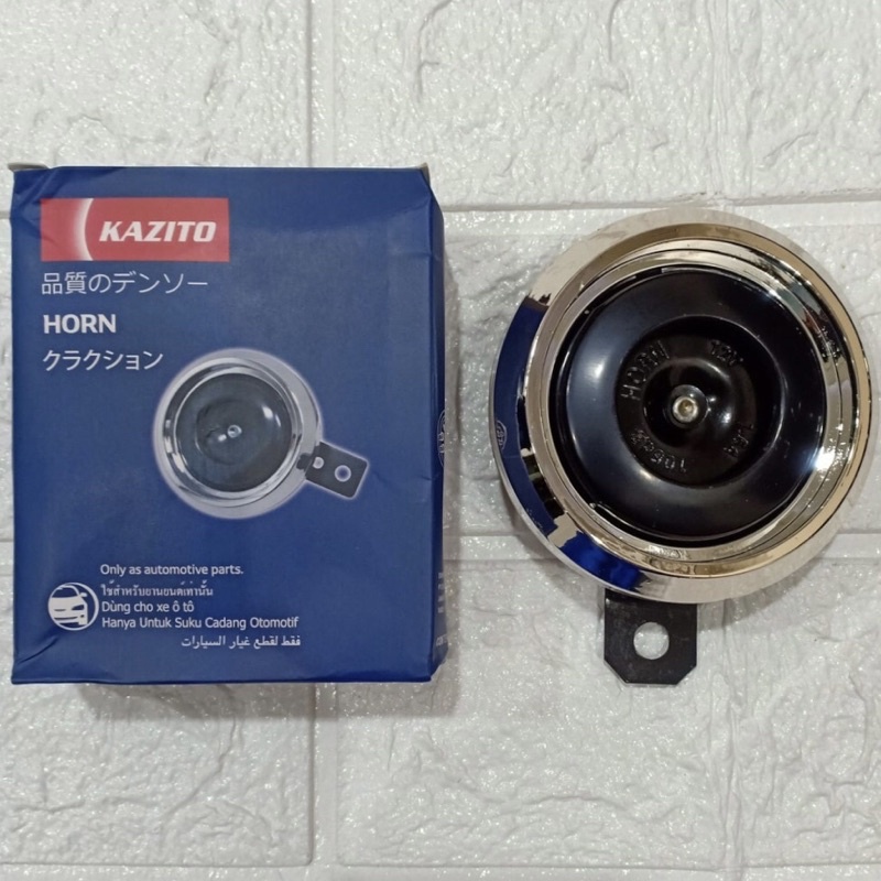 Klakson Standar Motor Klakson Disc KAZITO Satuan List Crome 12 V Universal Semua Motor Dan Mobil 12 V