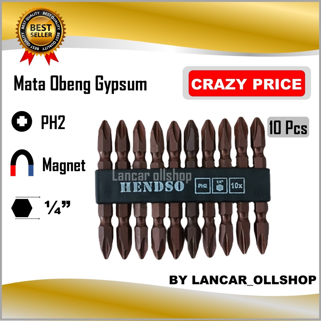 Mata Obeng Gypsum Hendso / Mata Obeng Tembaga / Mata Obeng Panjang