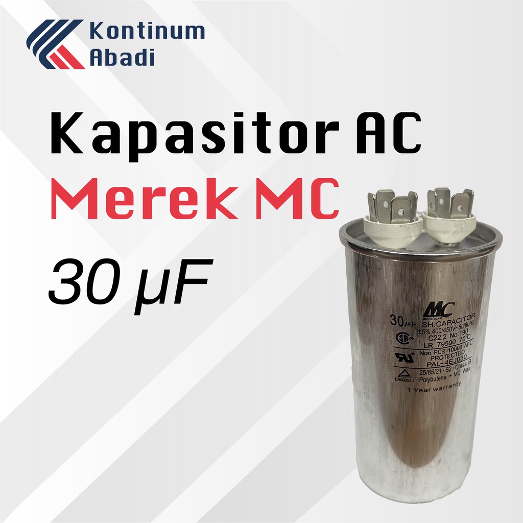 KAPASITOR / CAPASITOR AC MEREK MC | 30 uF / MIKRO