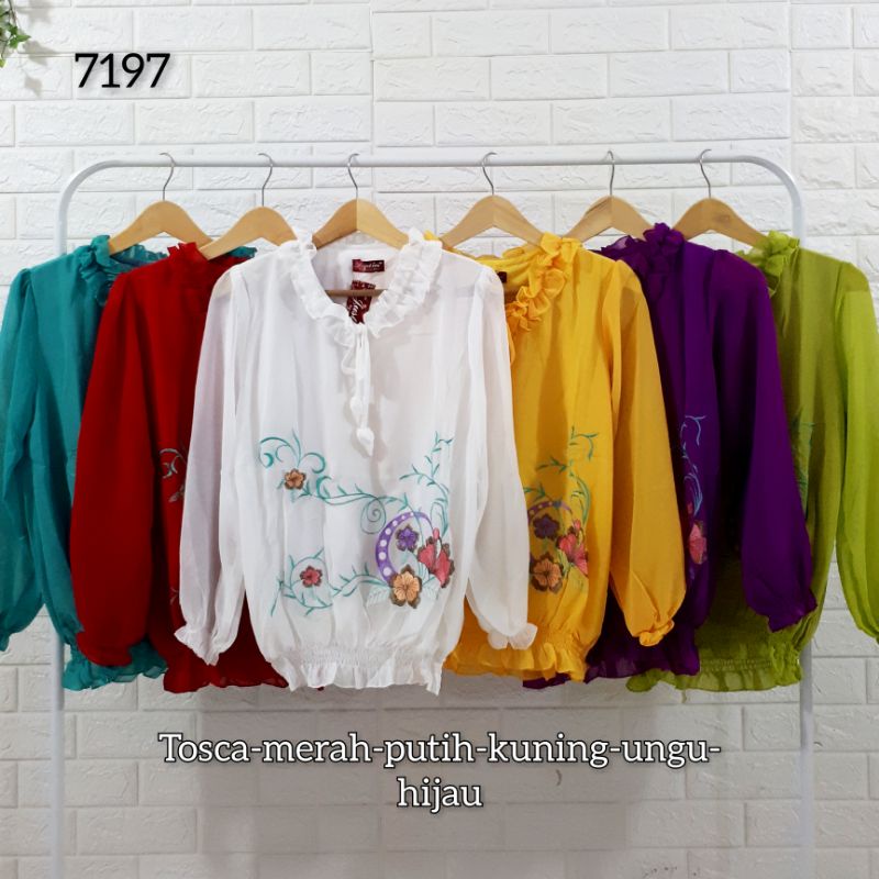 ATASAN / BLOUSE / BLUS / PAKAIAN / WANITA / FASHION / MODERN / IMPORT / TRENDY BLUS IMLEK PAKAIAN NA