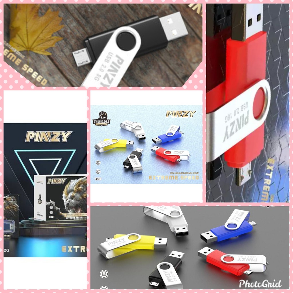 FLASHDISK OTG DUALDRIVE PINZY 16GB ORIGINAL BERGARANSI PALING MURAH