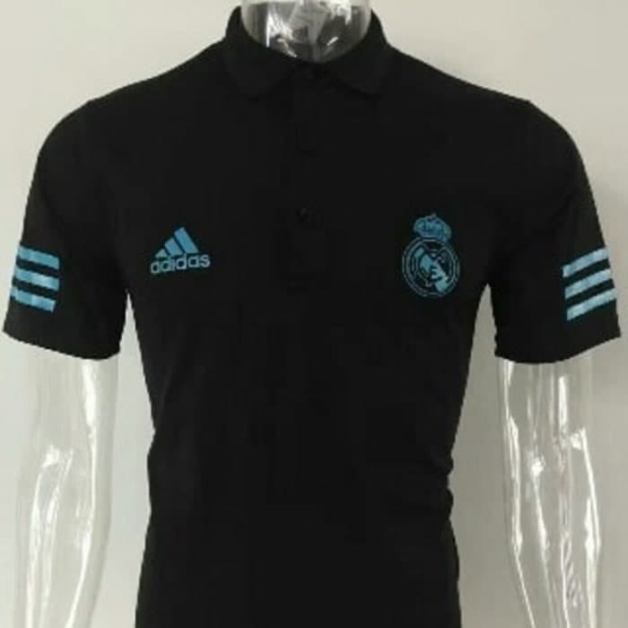 Kaos Polo Shirt Jersey Real MAdrid Away UCL 17/18 Grade Ori HS-1728