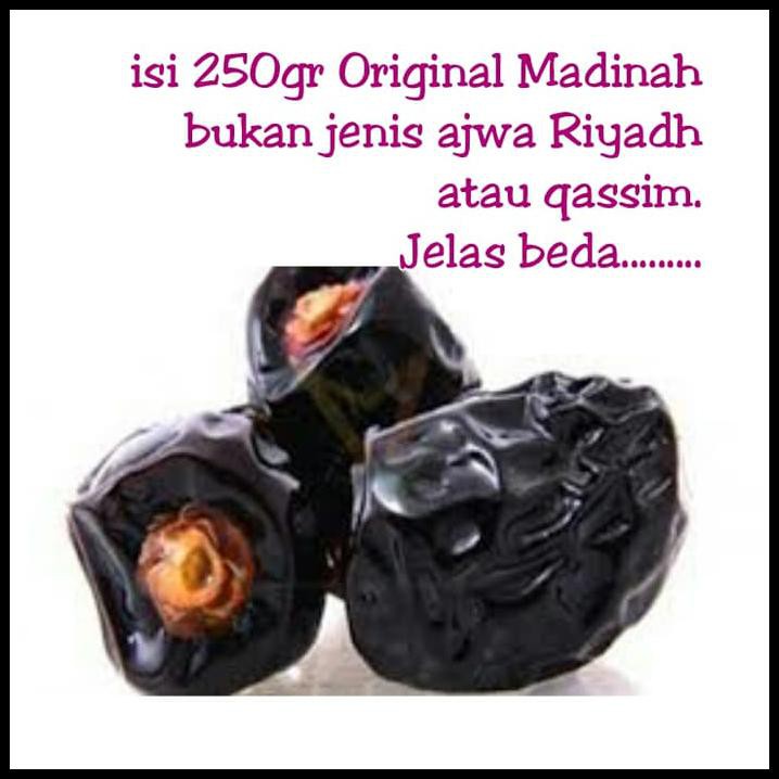 

KW 1 Kurma Nabi (Kurma Ajwa) Asli Madinah Al-Munawarrah