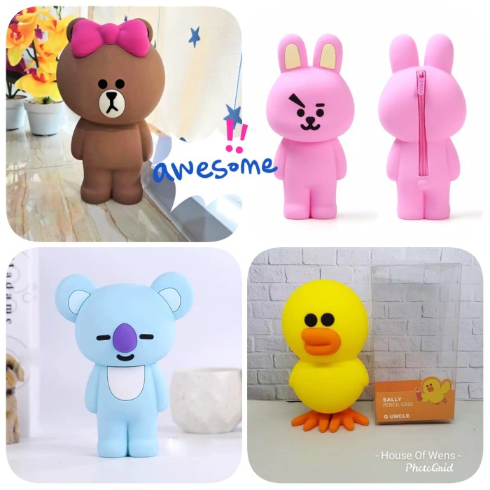 

Spesial Line Pencil Case - Tempat Pensil Line Cute - Include Box Gilaa!!!